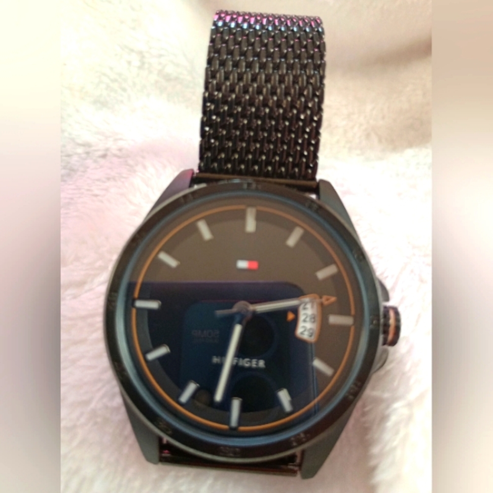 Men's Black Tommy Hilfiger Watch